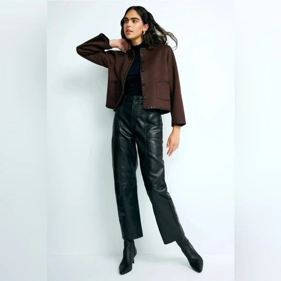 Rails Melanie Jacket Wool Dark Brown M - Picture 15 of 16